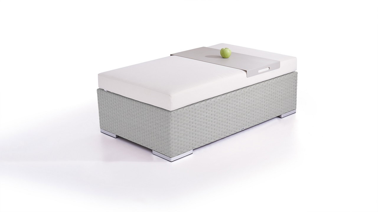 Cube Hocker 125 cm (grau)