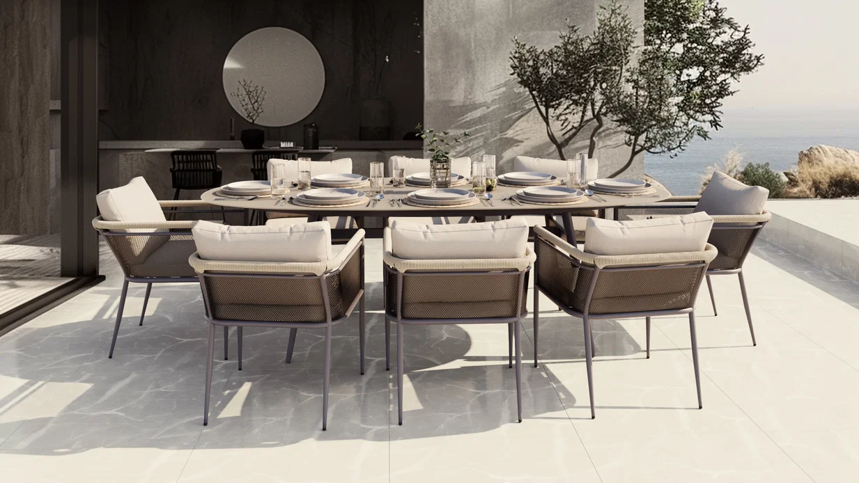Modern eethoekset voor tuin en terras